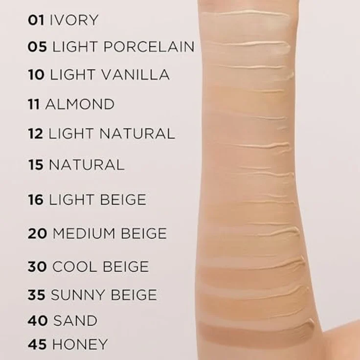 Eveline Cosmetics Wonder Match, langlebiges Flüssig Make-up mit Hyaluronsäure und ausgezeichneter Abdeckung, Farbton 35 Sunny Beige, 30 ml – Bild 2
