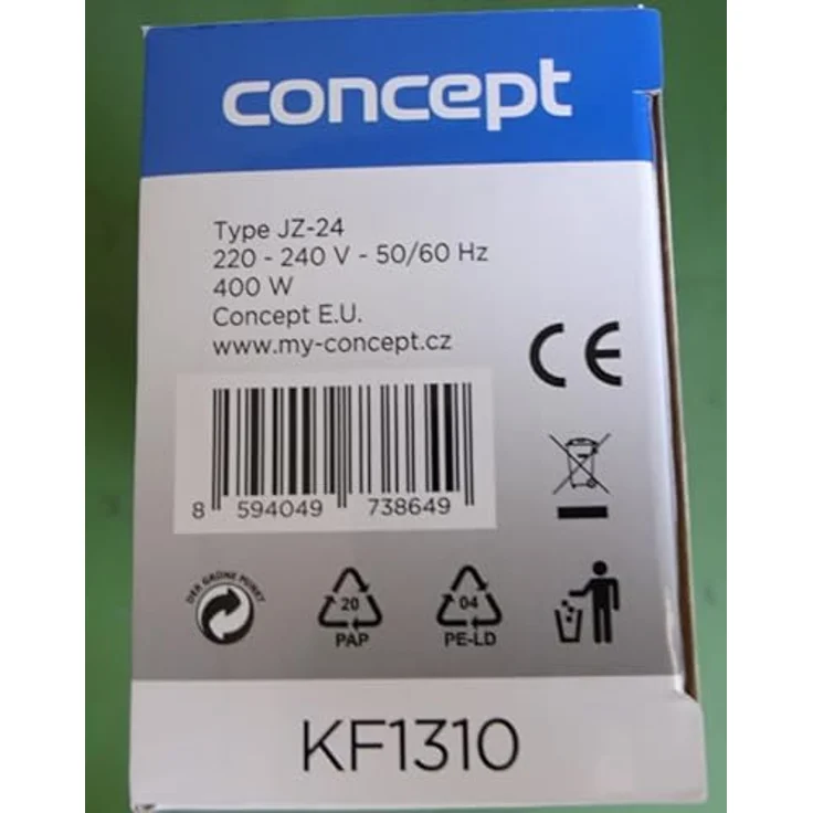 CONPT KF-1310ze Warmluftbürste, 2 Aufsätze 20 und 10 mm, grün – Bild 3