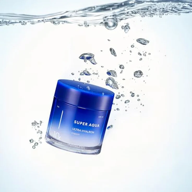 MISSHA Super Aqua Ultra Hyalron Creme, 70 ml, feuchtigkeitsspendende Gesichtscreme mit 10 Arten von Hyaluronsäure für strahlenden Teint – Bild 4
