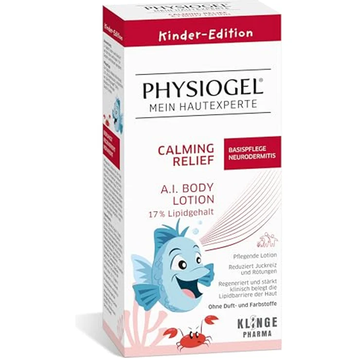 PHYSIOGEL Calming Relief A.I. Body Lotion 200 ml - Kids Edition, regenerierende Körperlotion für empfindliche Haut, lindert Juckreiz, hypoallergen – Bild 2