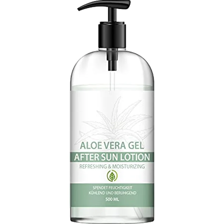 Saint Nutrition AFTER SUN ALOE VERA GEL für alle Hauttypen, extra viel Feuchtigkeit, 500 ML