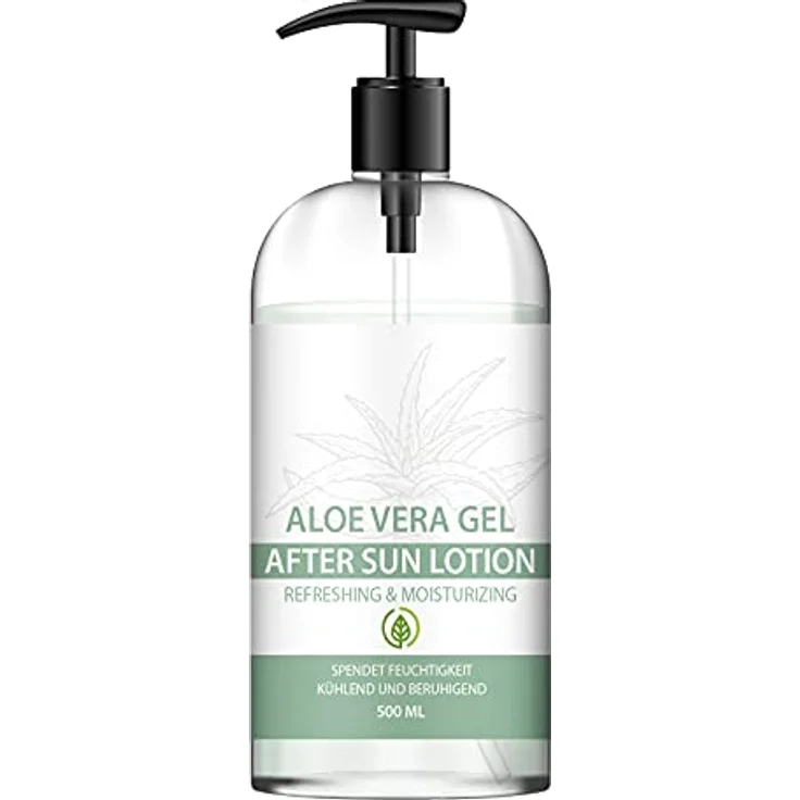 Saint Nutrition AFTER SUN ALOE VERA GEL für alle Hauttypen, extra viel Feuchtigkeit, 500 ML – Bild 1