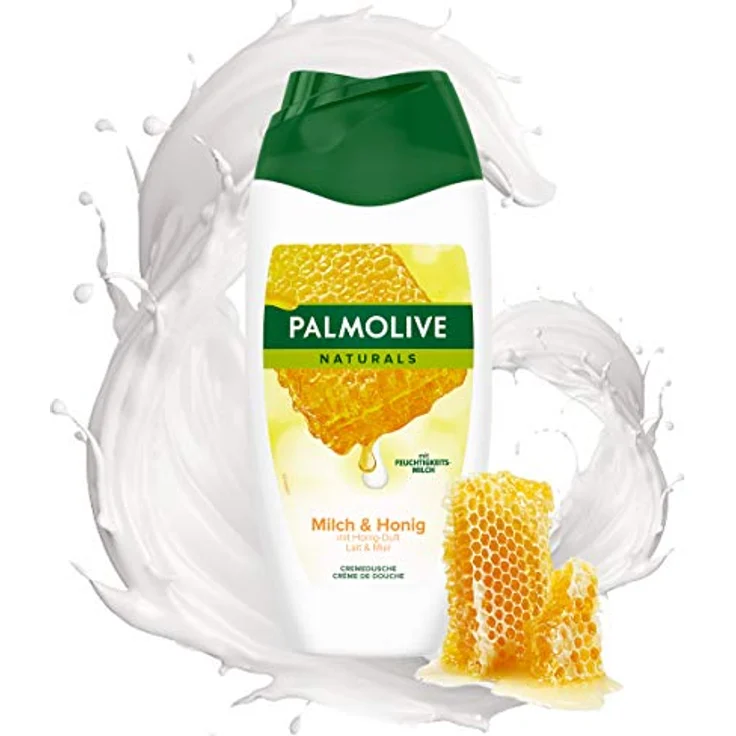 PALMOLIVE Duschgel Naturals, Duschgel Milch und Honig, 250ml, dermatologisch getestet mit Feuchtigkeitsmilch – Bild 2