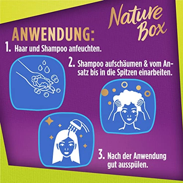 Nature Box Feuchtigkeit Festes Shampoo mit Kokosnuss-Öl, Naturkosmetik Vegan, 250 milliliters, 1er Pack (1 x 85g) – Bild 2