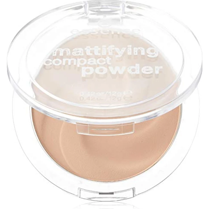 essence mattifying compact powder, Puder, Nr. 04 perfect beige, nude, für Mischhaut, für unreine Haut, mattierend, matt, vegan, Nanopartikel frei, entspricht unserem CLEAN BEAUTY Standard (12g) – Bild 1