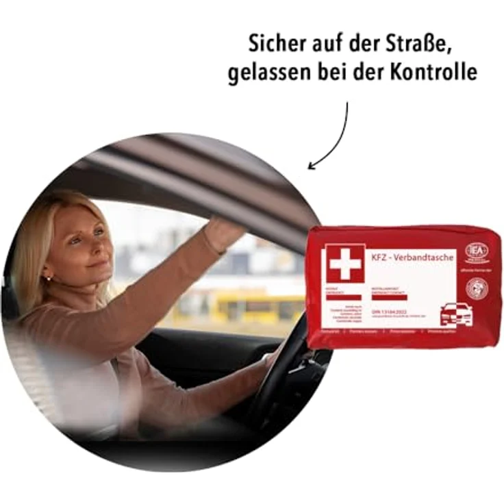 IEA Medical Erste-Hilfe-Set KFZ (45 Teile) | 2er Set, TÜV-zertifiziertes Auto Notfallset für PKW & Lkw, inklusive verständlichem Erste-Hilfe-Handbuch – Bild 2