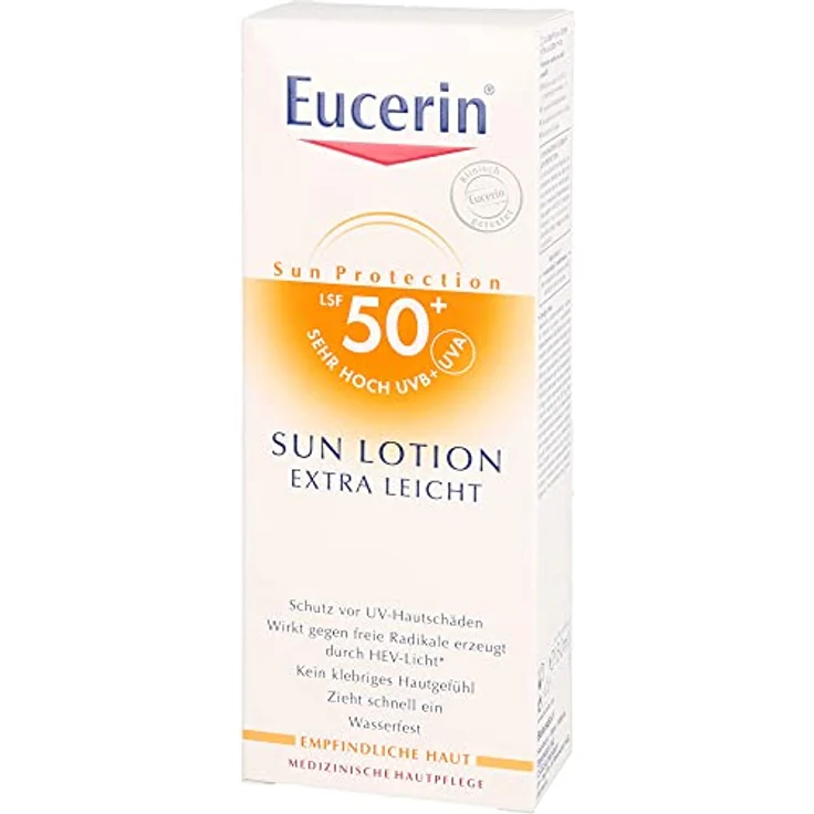 Eucerin Pflege Eucerin Pflege Sun Lotion Extra Leicht LSF 50 Sonnenlotion 150 ml – Bild 4