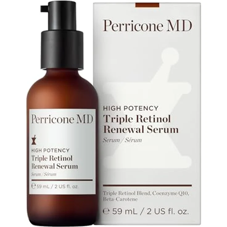 Perricone MD High Potency Triple Retinol Renewal Serum, Gesichtsserum zur Hauterneuerung mit Coenzym Q10, 59 ml – Bild 2