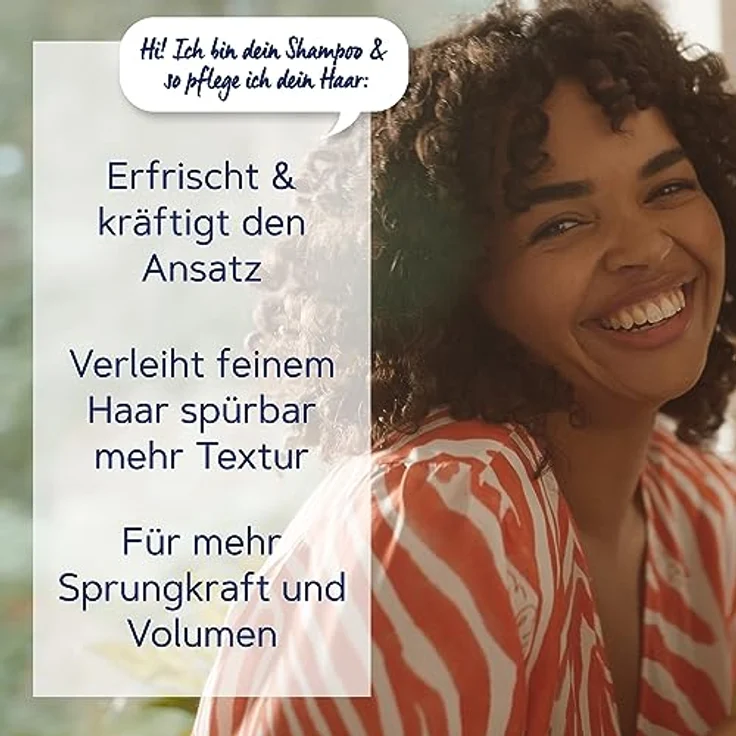 Schauma Volumen-Shampoo Fresh Volume (400 ml), Haarshampoo erfrischt und kräftigt den Haaransatz, Shampoo für feines und kraftloses Haar, mit Rosmarin – Bild 3