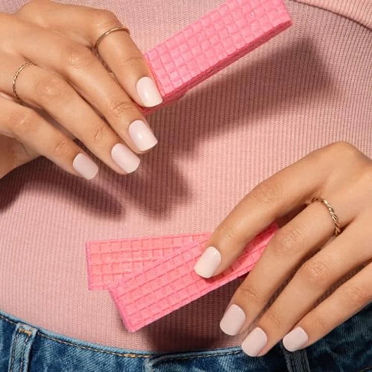 KISS imPRESS Color Short, selbstklebende künstliche Fingernägel, Pick Me Pink, 30 St. mit Gelnägel-Effekt – Bild 10