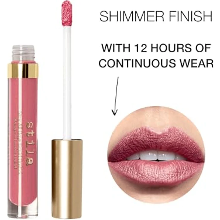 Stila Cosmetics Stay All Day Shimmer Lip, Cremiger Lippenstift mit perlmutternem Glanz, 3 ml – Bild 3