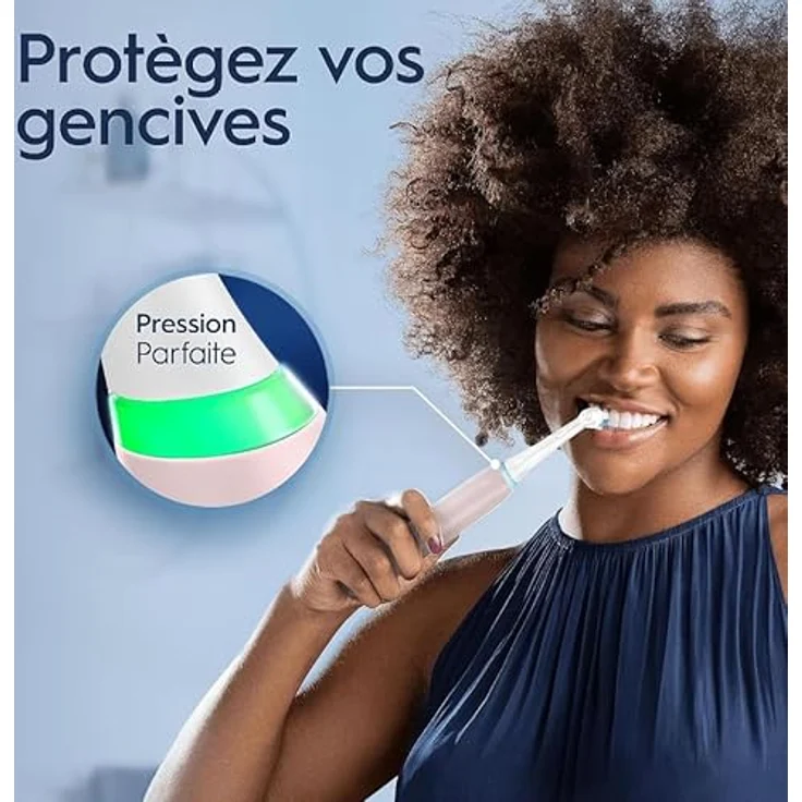 Braun Oral-B iO, Elektrische Zahnbürste für Erwachsene, Tiefenreinigung, Weich, für weiße Zähne, Pink/Weiß – Bild 5