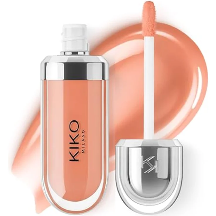 KIKO Milano 3D Hydra Lipgloss, Hydratisierendes Lipgloss mit langanhaltendem Glanz, Farbton 08 Natural Rosewood, 6.5 ml – Bild 1