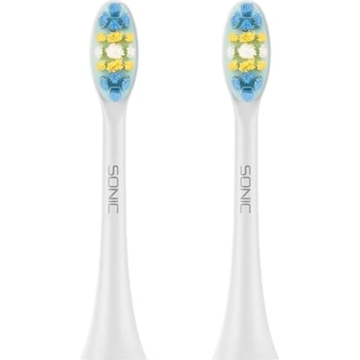 Teesa TSA8088-W SONIC 2 Ersatzzahnbürsten, mittlere Härte, 2er Pack für effektive Mundhygiene – Bild 2