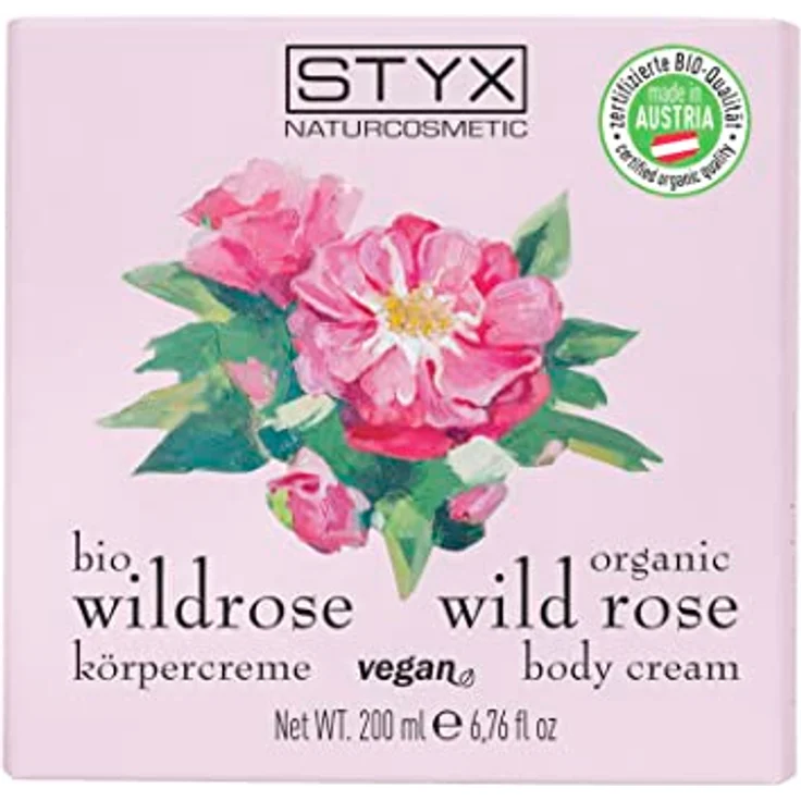 STYX Wildrose Körpercreme 200ml, reichhaltige vegan BIO Austria zertifizierte Körpercreme – Bild 5