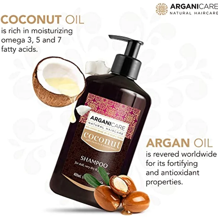 ArganiCARE Haarshampoo Coconut For Dull, Very Dry & Frizzy Hair 400 ml – Bild 2