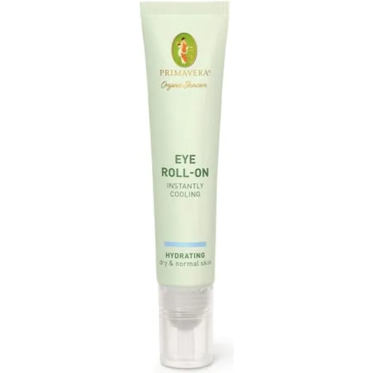 PRIMAVERA Eye Roll-On - Instantly Cooling 12 ml - Naturkosmetik - Erfrischender Augen Roll-On für eine strahlend, wache Augenpartie - kühlt und wirkt abschwellend - vegan