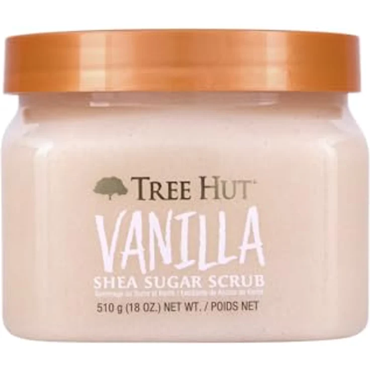 Tree Hut Vanilla Shea Sugar Scrub, Körperpeeling mit natürlichen Zuckerkörnern und Sheabutter, 510 g – Bild 1