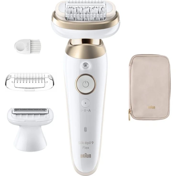 Braun Silk-épil 9 Flex 9-030, 3D Epilierer mit voll flexiblem Kopf für Nass- und Trockenrasur, gründliche Haarentfernung – Bild 1