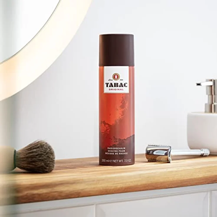 Tabac Original Shaving Foam 200 ml, Rasierschaum für alle Hauttypen – Bild 3