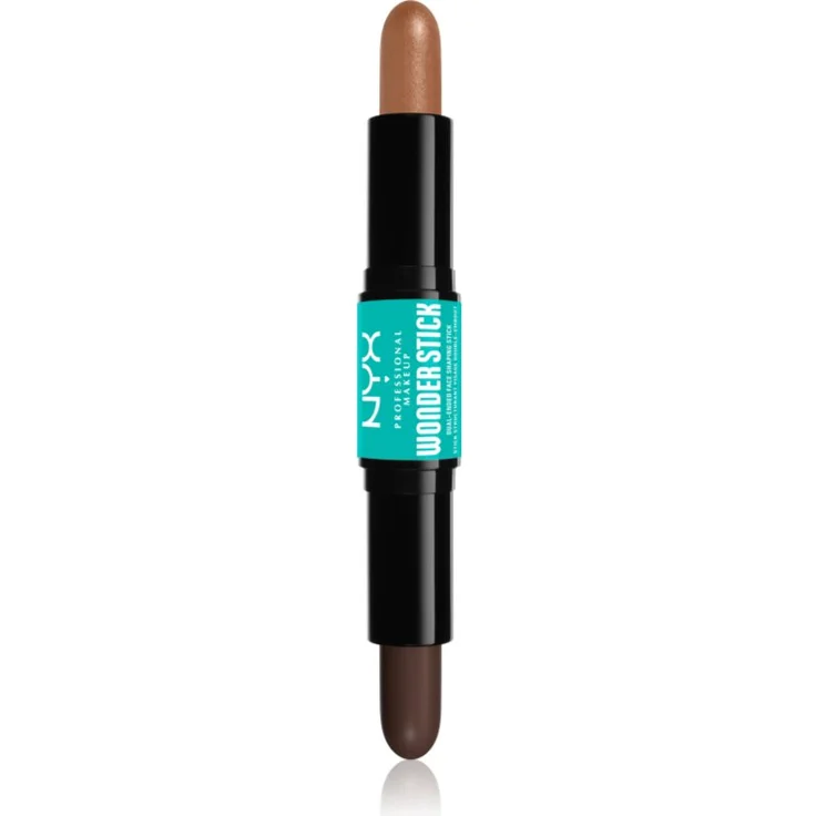 NYX Professional Makeup Wonder Stick Dual Face Lift, beidseitiger Konturenstift, Farbton 07 Deep, 2x4 g, Cremige Textur zur Gesichtsmodellierung