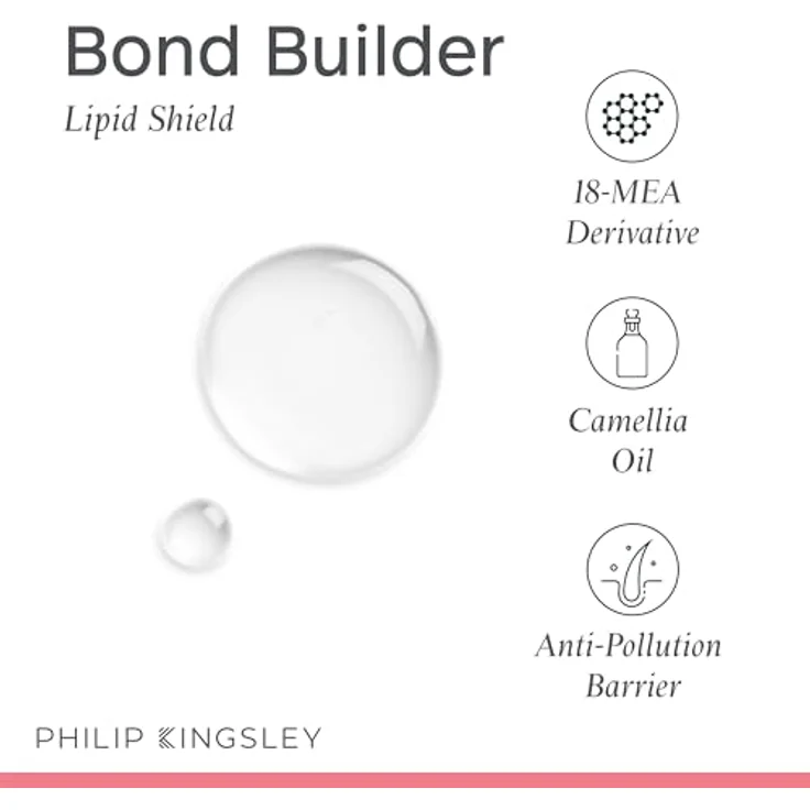 Philip Kingsley Bond Builder Lipid Shield, Regenerierende Haarölbehandlung für trockenes und strapaziertes Haar, 30ml – Bild 3