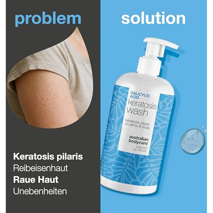 Australian Bodycare Reibeisenhaut Duschgel gegen Keratosis Pilaris mit Salicylsäure, Niacinamid, Zink PCA und Glycerin – Bild 2