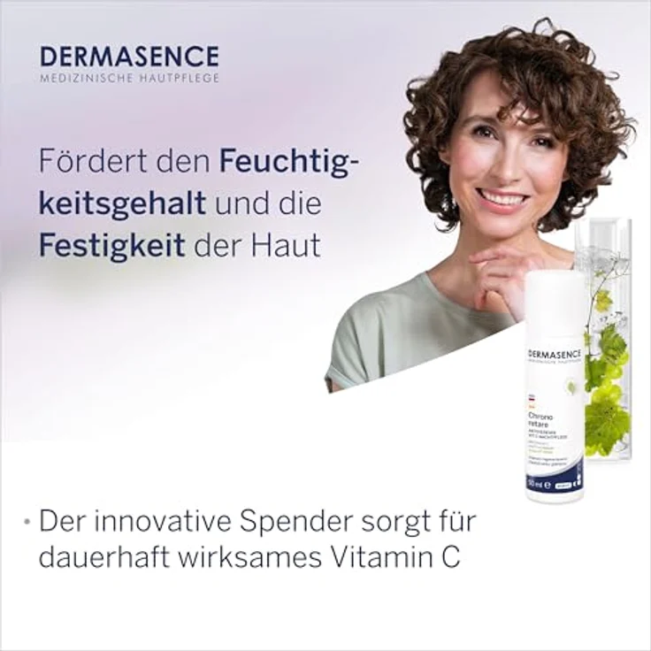 DERMASENCE Chrono Retare VIT-C Nachtpflege, 50 ml, Anti-Aging Nachtcreme mit Vitamin C & Fruchtsäure, parfümfrei, für reife Haut – Bild 4