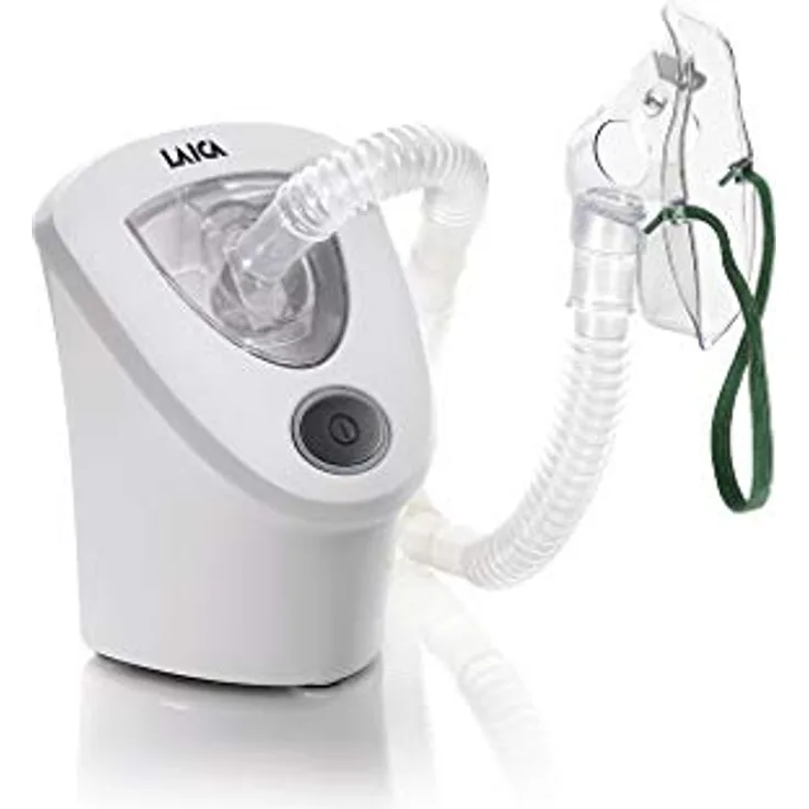 Laica MD6026P, Ultraschall Inhalator für Aerosoltherapie, leise und einfach zu bedienen, weiß
