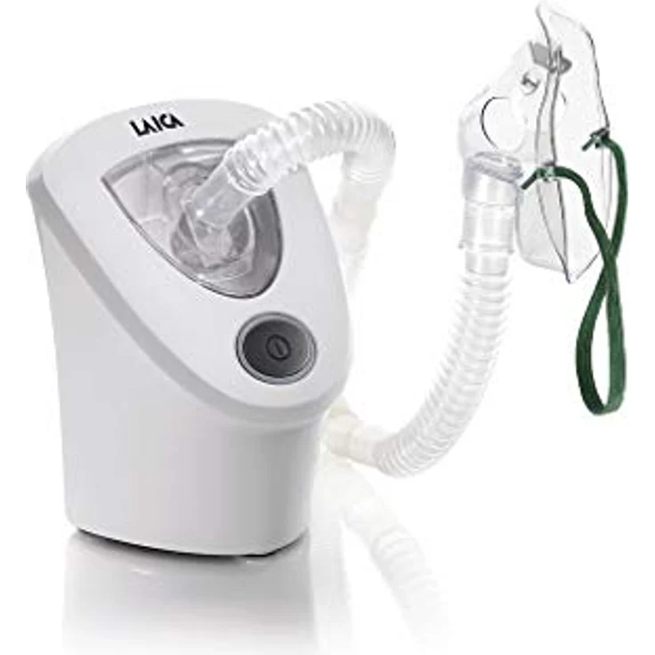 Laica MD6026P, Ultraschall Inhalator für Aerosoltherapie, leise und einfach zu bedienen, weiß – Bild 1