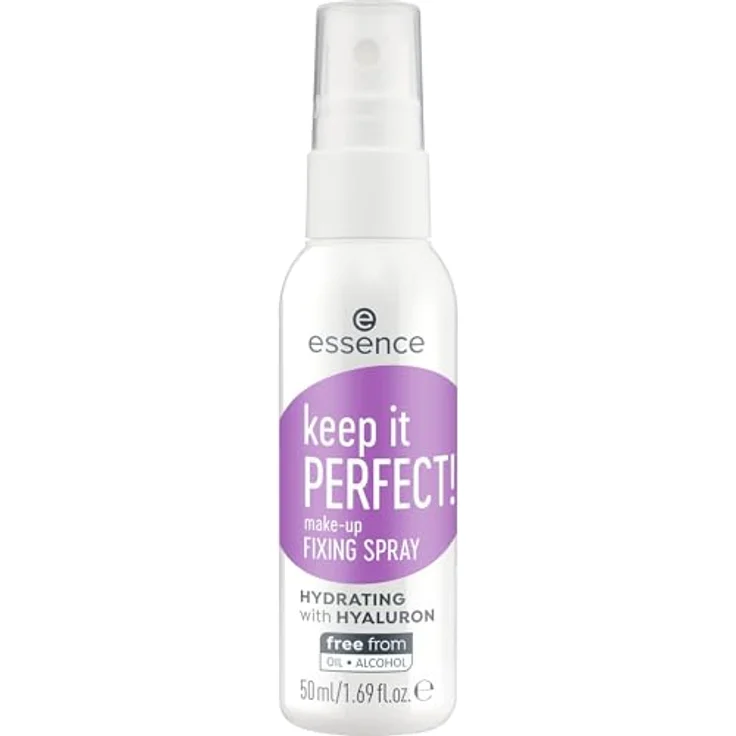 essence Keep It Perfect! Make-Up Fixing Spray, transparente Formel für langanhaltenden Halt, duftfrei – Bild 2