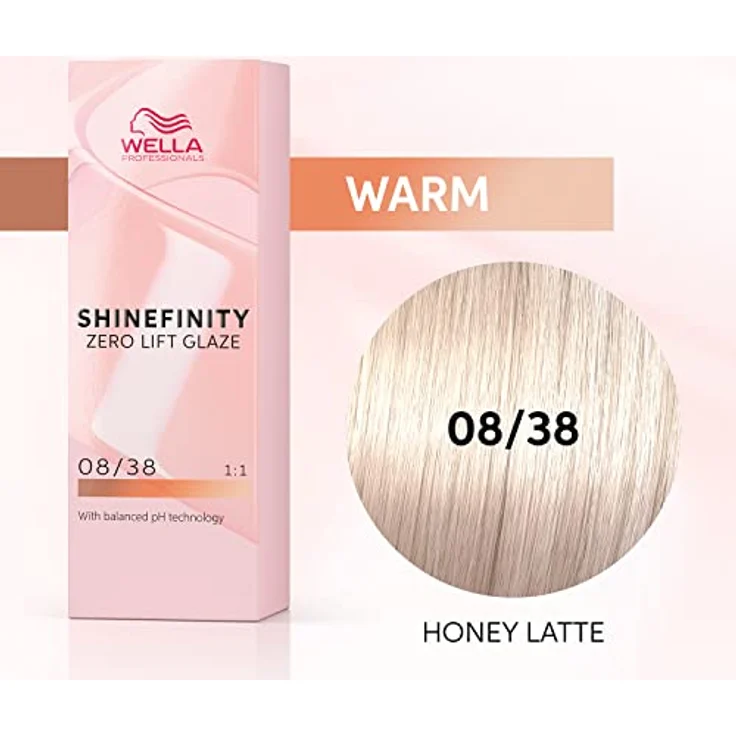 Wella Professional Shinefinity 08/38 60ml shade Honey Latte – Bild 2