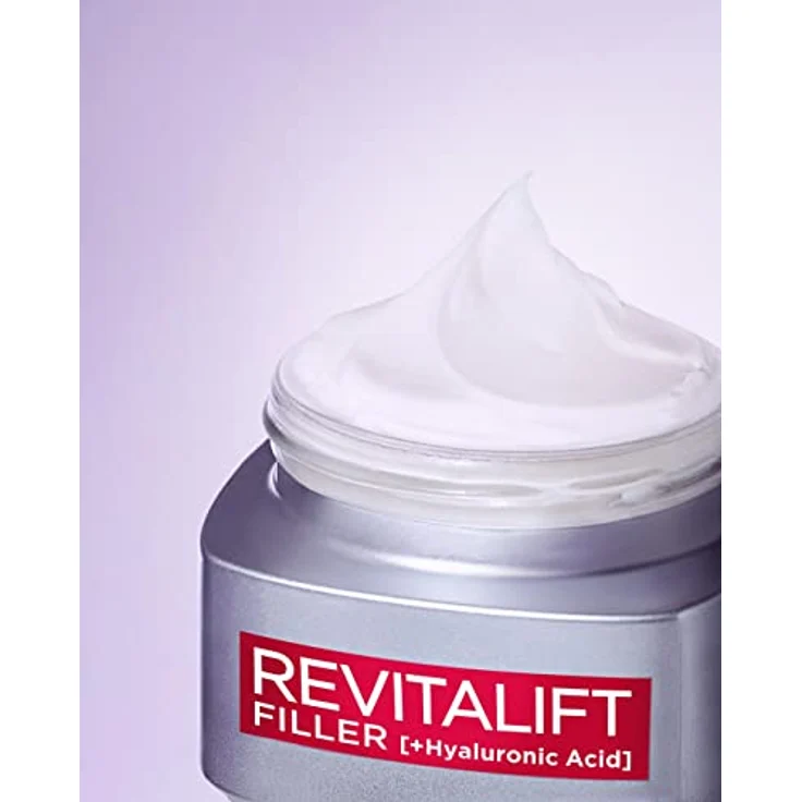L'Oréal Paris Revitalift Filler Gesichtspflege Set, Anti-Aging Hyaluron Tagespflege und Nachtpflege gegen Falten, mit Micro-Filler Hyaluronsäure, 2 x 50 ml – Bild 5