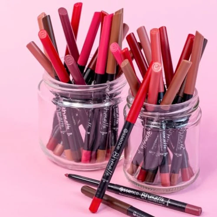 Essence 8H Matte Comfort Lipliner, wasserfest und hochpigmentiert, 0,3 g, Farbe: ASH ATTITUDE – Bild 6