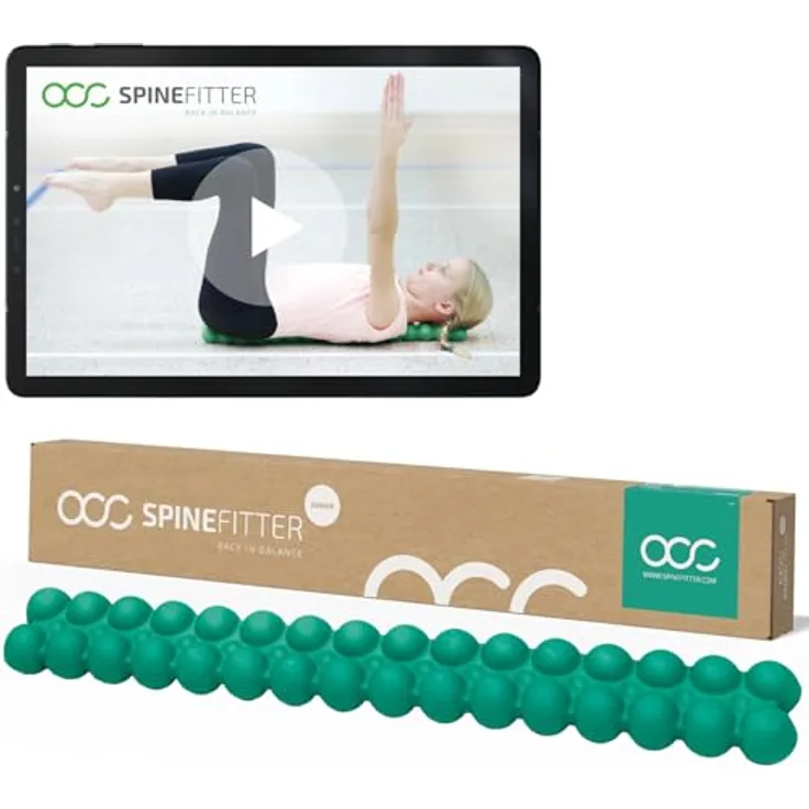 SISSEL® SPINEFITTER® Junior Ocean, Rückendehner für Kinder & Jugendliche, ergonomisches Rückenstrecker Gerät mit 16 Kugelpaare für Haltungskorrektur und Therapie