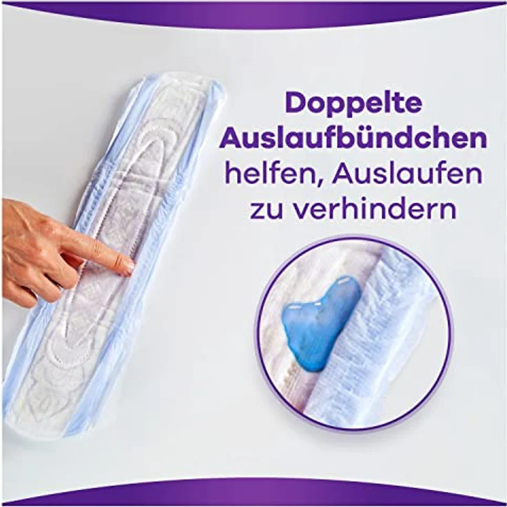 Always Discreet Inkontinenz-Slipeinlagen Damen, Long Plus (16 Binden) Big Pack, starker Schutz mit RapidDry-Kern, geruchsneutralisierende Technologie – Bild 5