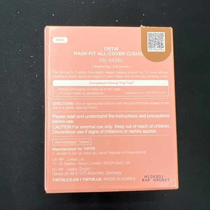 TIRTIR Mask Fit Aura Cushion Mini, mattierendes Make-up mit ausgezeichneter Abdeckung, Farbton 33C Hazel, 4.5 g – Bild 8