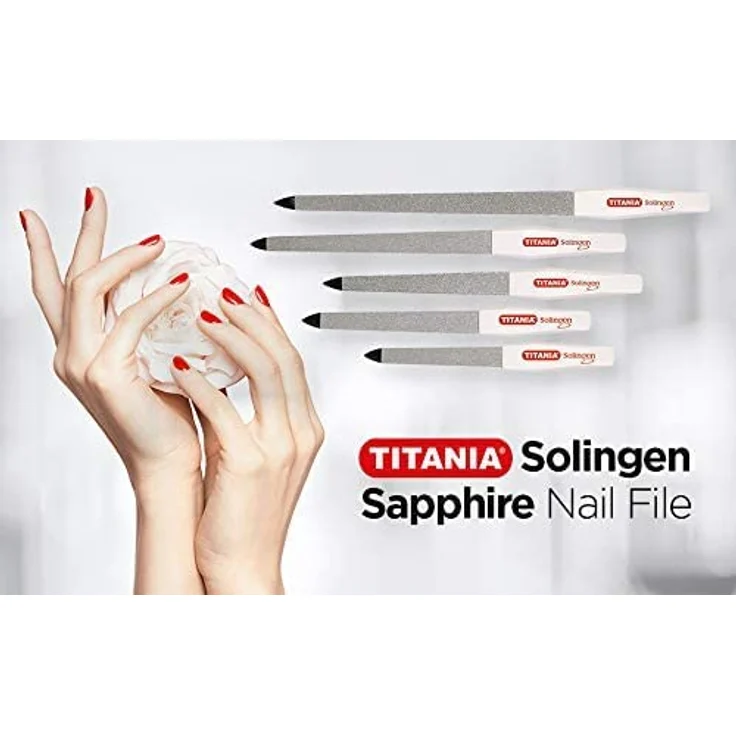 Titania Solingen Saphir-Nagelfeile 6 (Circa 15.0 cm), 1er Pack (1 x 1) – Bild 3