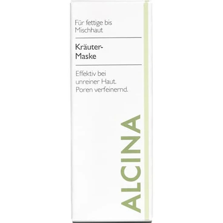 Alcina Kräuter-Maske - 1 x 50 ml - Fettige Haut - Verfeinert Poren, mildert Rötungen - Mit Kaolin, Salbei und Lavendelöl – Bild 3
