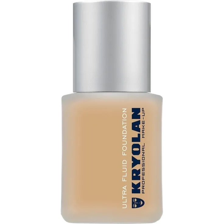 Kryolan Ultra Fluid Foundation, 30 ml, leichte Deckkraft für natürlichen Teint, ELO