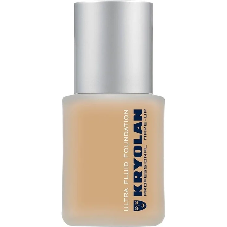 Kryolan Ultra Fluid Foundation, 30 ml, leichte Deckkraft für natürlichen Teint, ELO