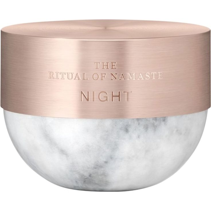 RITUALS The Ritual Of Namaste Glow Anti-Ageing Night Cream, Nachtcreme mit Bakuchiol Repair Complex, 50 ml