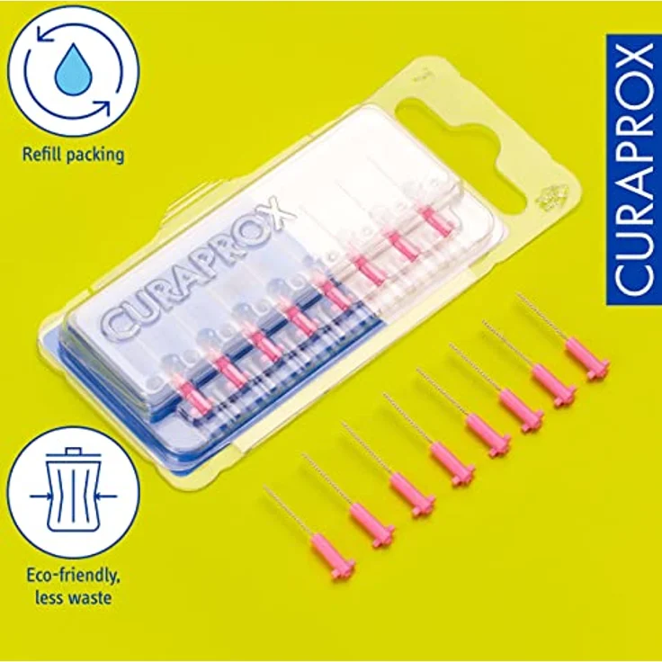 Curaprox CPS 08 prime Interdentalbürsten Refill 8 Stück, zur gründlichen Zahnzwischenraumreinigung – Bild 4
