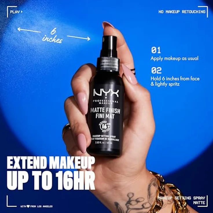 NYX Matte Finish Makeup Setting Spray 180 ml – Bild 4