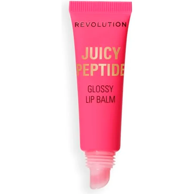Revolution Juicy Peptide Lip Balm, Pflegender Lippenbalsam mit Peptiden, Squalan & Vitamin E, Vegan, Tierversuchsfrei, 8ml, Guava Rum Punch Coral