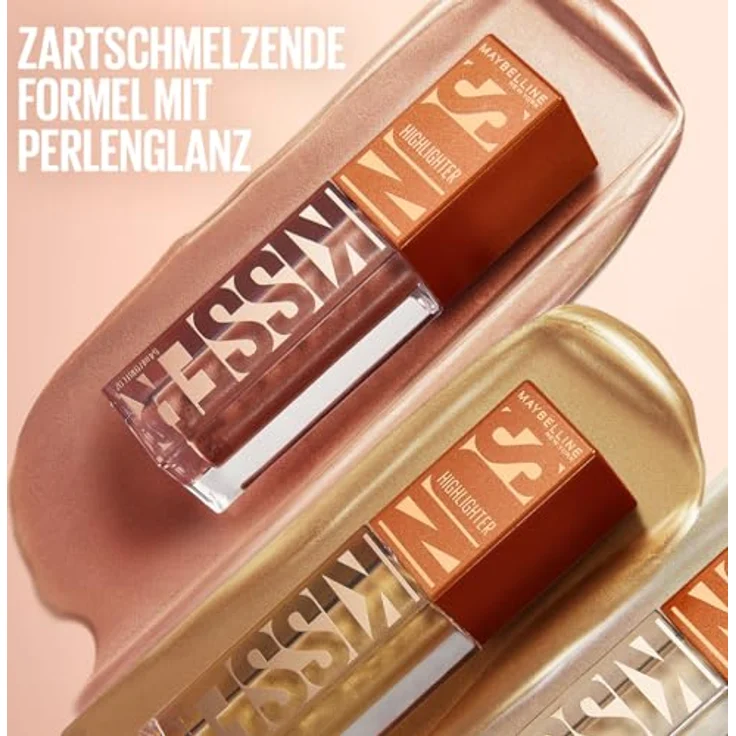MAYBELLINE NEW YORK Sunkisser flüssiger Aufheller, Farbton 21 All Star, 4.7 ml, lichtreflektierende Pigmente für strahlenden Teint – Bild 3