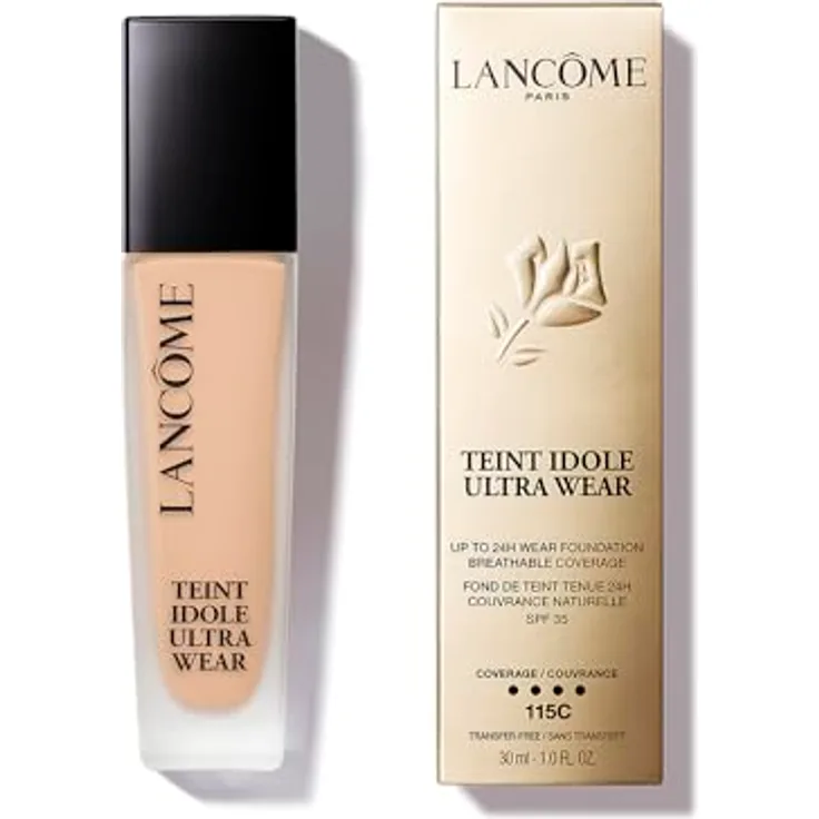 Lancôme Teint Idole Ultra Wear Foundation, Foundation, mattes Finish und vollständige Abdeckung, atmungsaktiv, 24H, Rostgrün, 30 ml