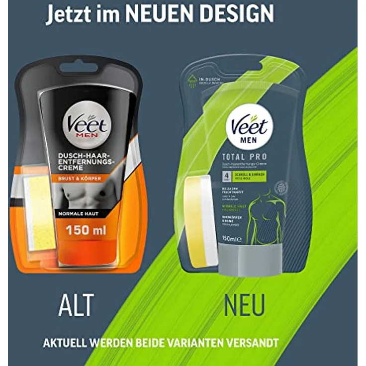 Veet Men Dusche Enthaarungscreme 150 ml – Bild 2