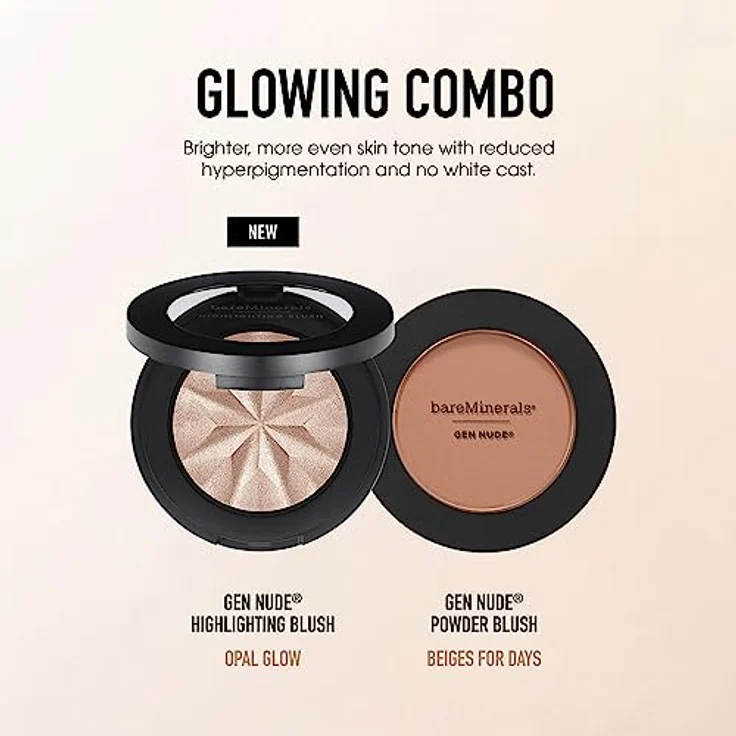 bareMinerals GEN NUDE highlighting blush Glow gr Rouge & Bronzer 3,2g für weiblich – Bild 7