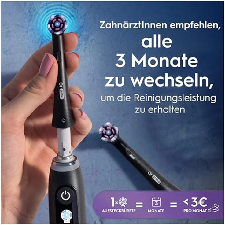 Braun Aufsteckbürste Mundpflege-Zubehör EB iO Radiant Strahlendes Weiss, 4er Pack – Bild 6